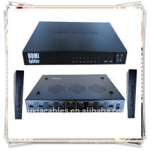 MINI 1x8 HDMI Splitter use a single HDMI source,accessing to multiple HDMI sinks